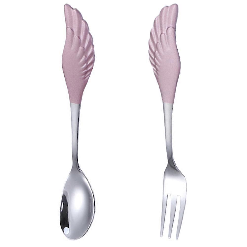 Stainless Steel Fork with Spoon Set for Daily Use Practical Tableware