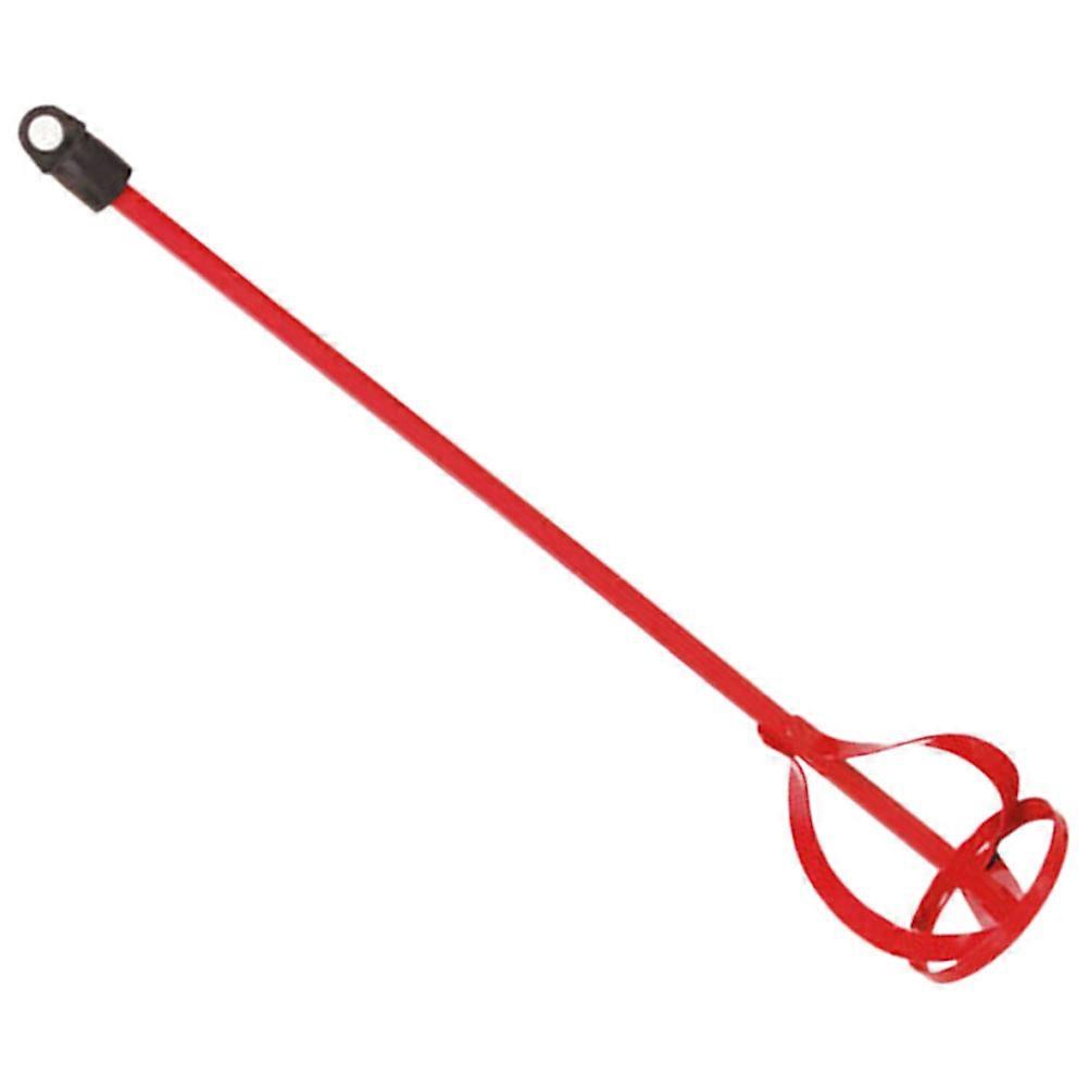 Cement Mixing Sticks 2Pcs Electric Drill Stirring Rod For Decoration And Construction Projects 40x8cm Red Steel With Improving Work Efficiency