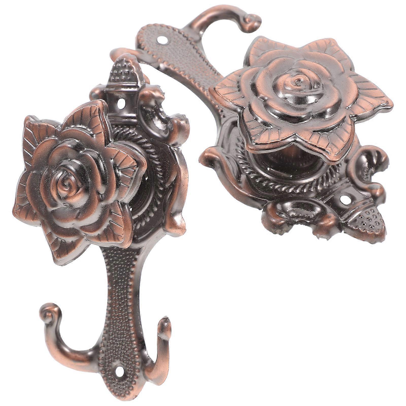 Wall Mounted Coat Hooks for Storage 4Sets of Decorative Metal Hooks