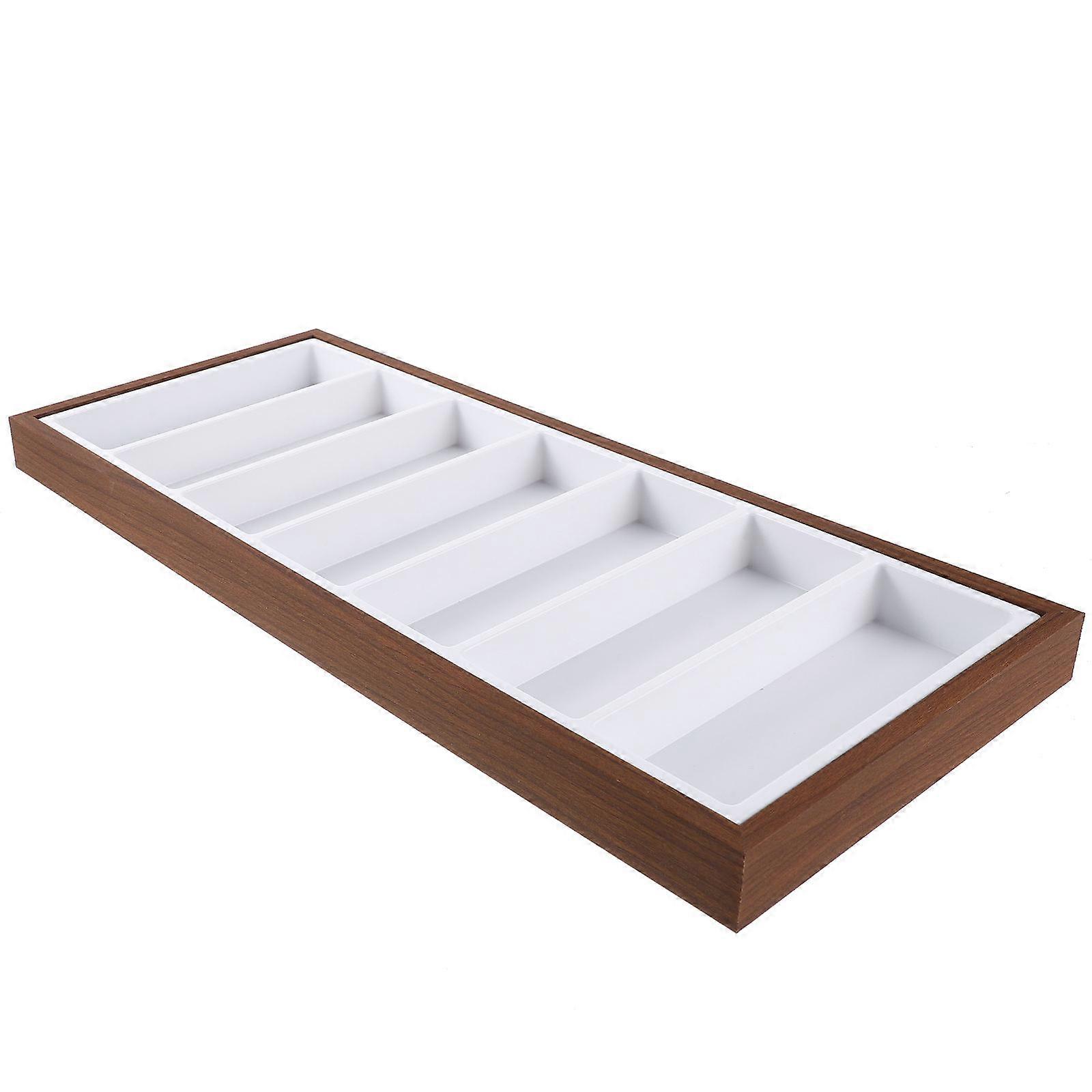 Sunglasses Display Case Eyeglasses Organizer for 4Pcs with 7 Compartments Storage