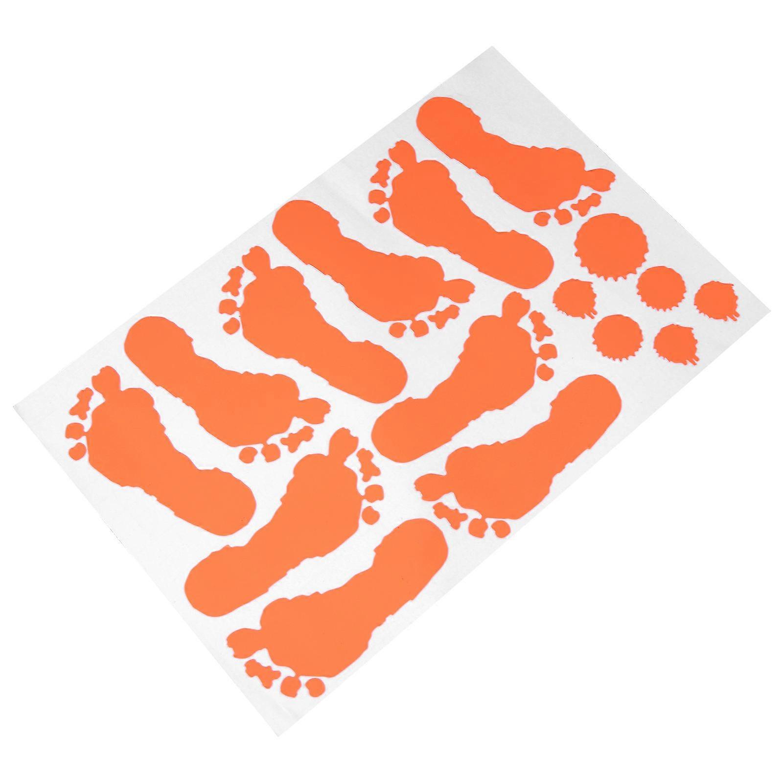 5Set Of Terror Luminous Design Halloween Window Decals For Easy Application And Removal