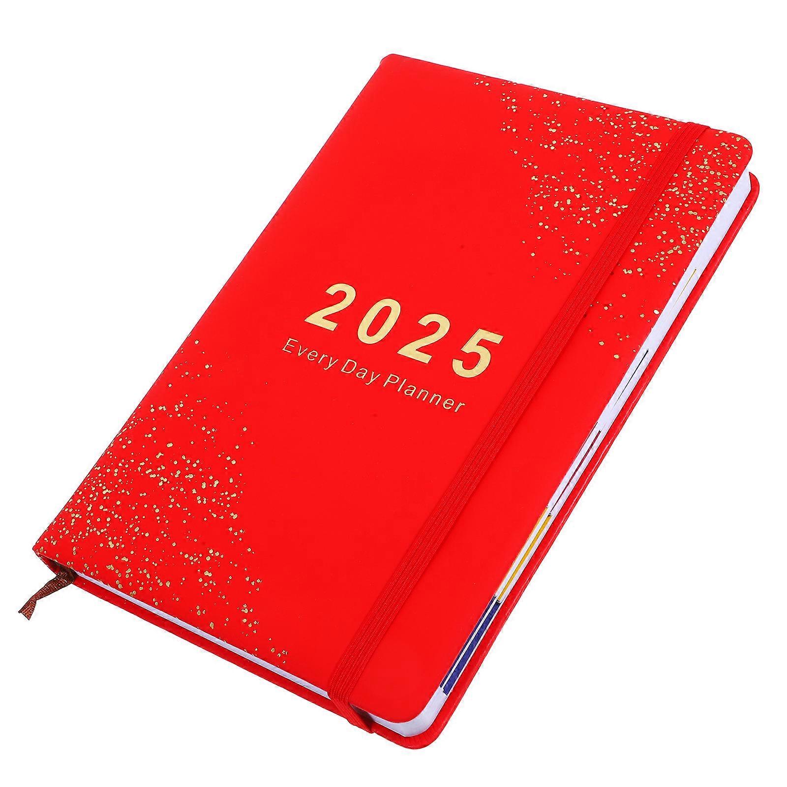 Delicate Planner Notebook for Writing and Planning 2Pcs Red Paper Notepad
