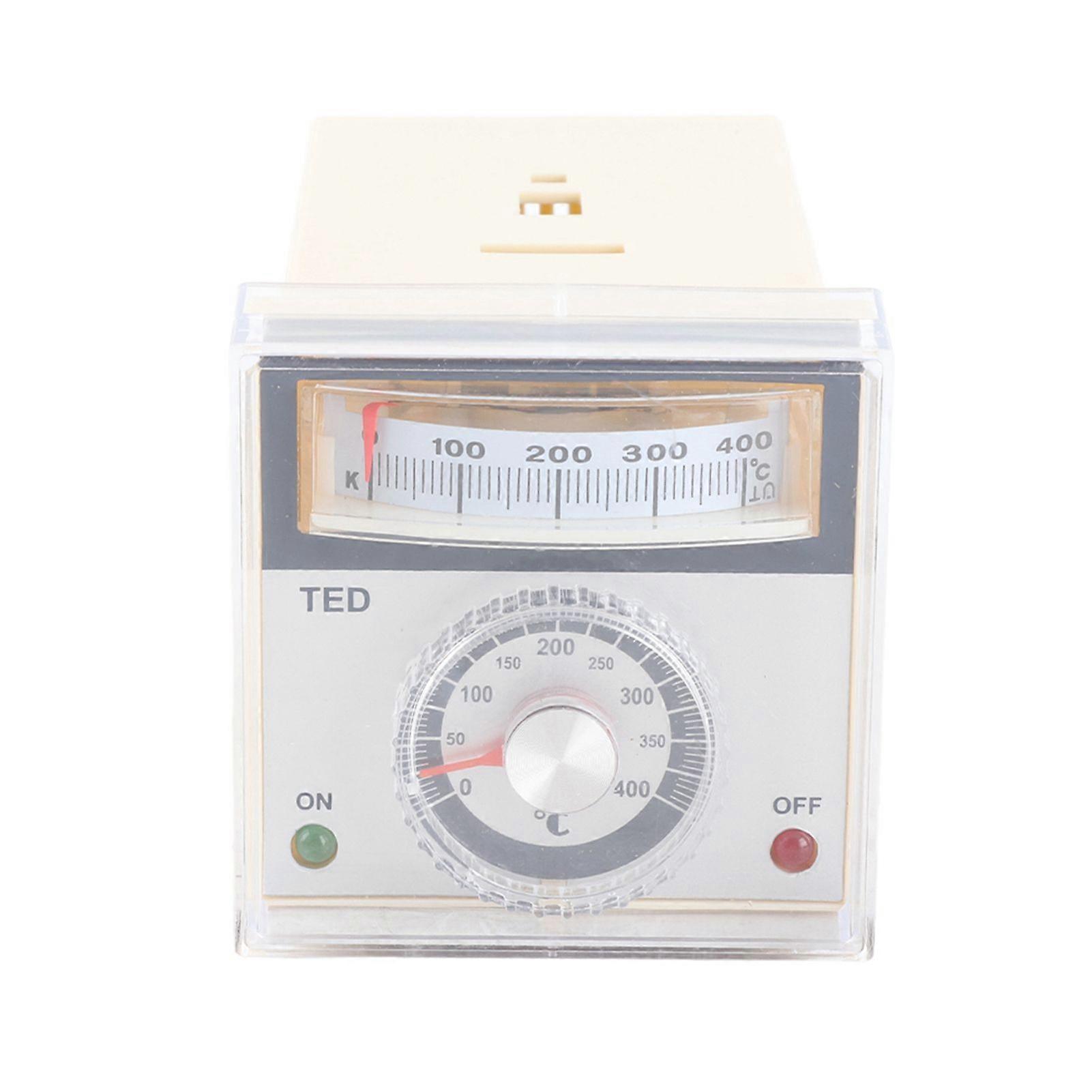 TED-2001 Pointer Temperature Controller K Type Thermostat 0-400 220VAC