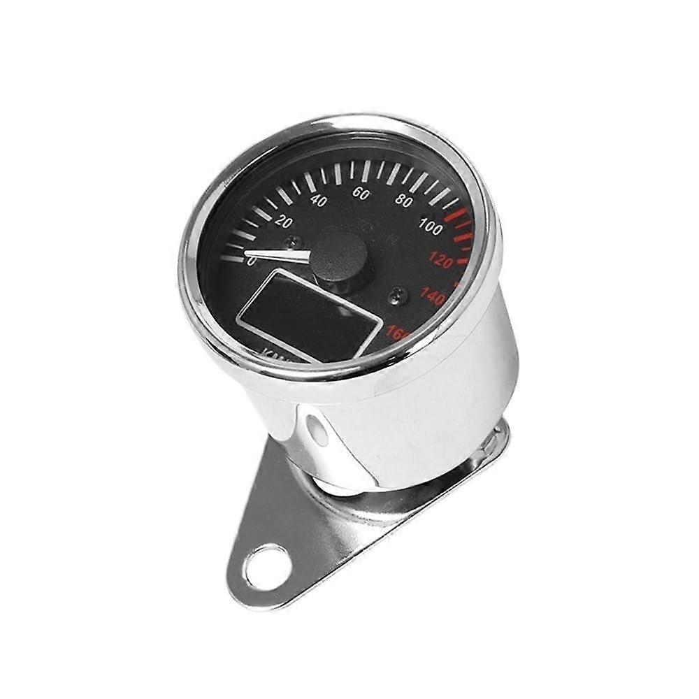 Universal Odometer 12V Digital Motorcycle Tachometer and Speedometer Display, Odometer Indicator Chrome For YA & MAHA