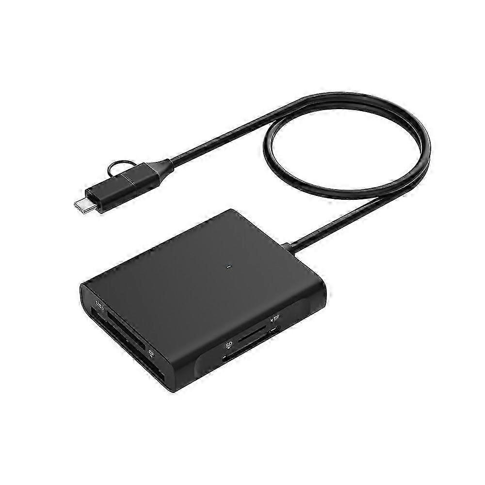 Memory Card Rear, 4in1 USB USB-C to SD Micro SD MS CF Card Rear Adapter Comp