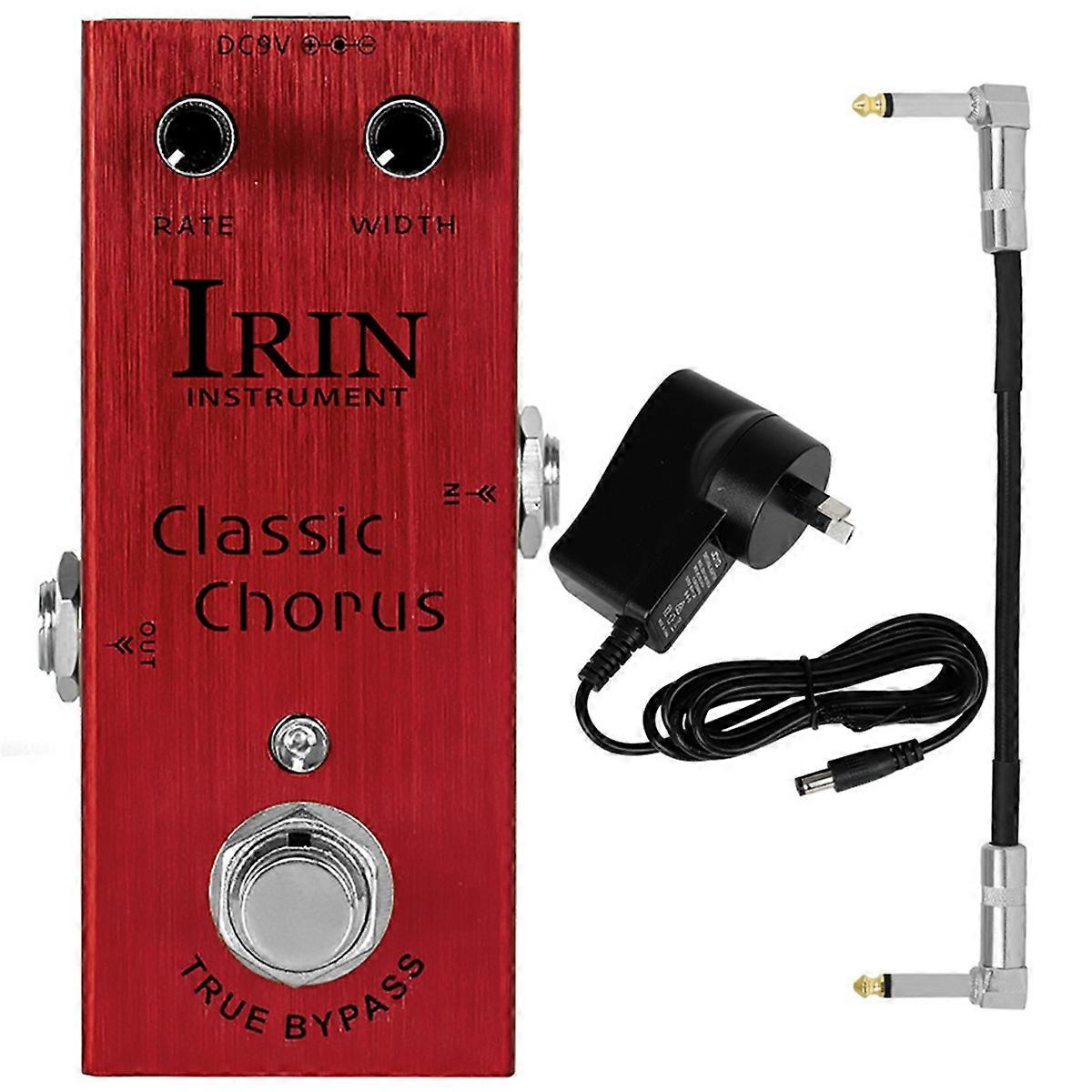 an-09 Classic Chorus Guitar Effect Pedal Full Bodied Chorus 9V Adapter Included True Bypass