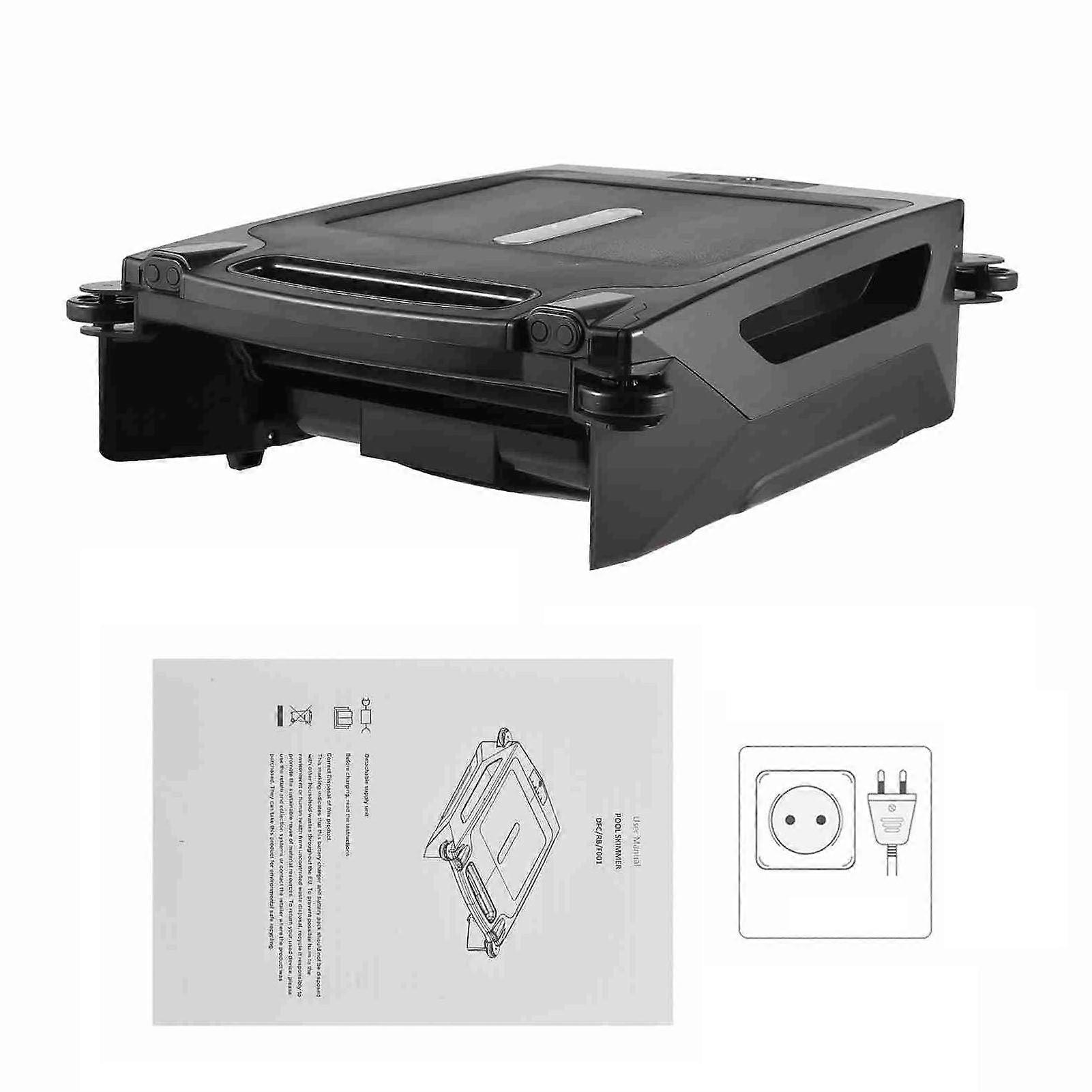 Swimming Pool Cleaner Solar and Battery Dual Charging 2 Cleaning Modes Rechargeable Pool Skimmer