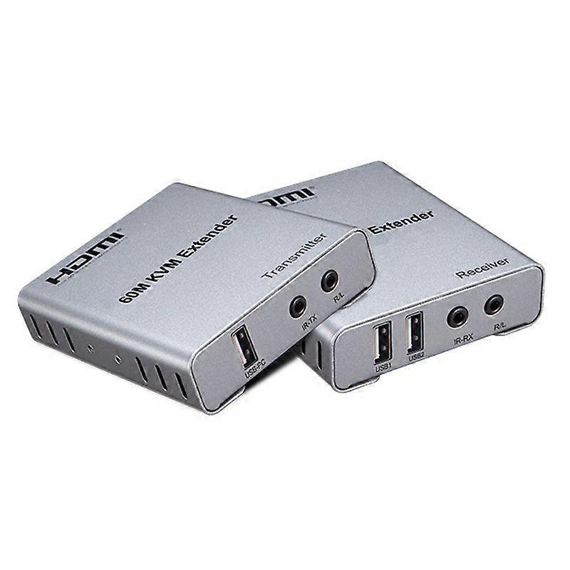 KVM 60m HDMI Network Cable Extender With Audio/Video 60m