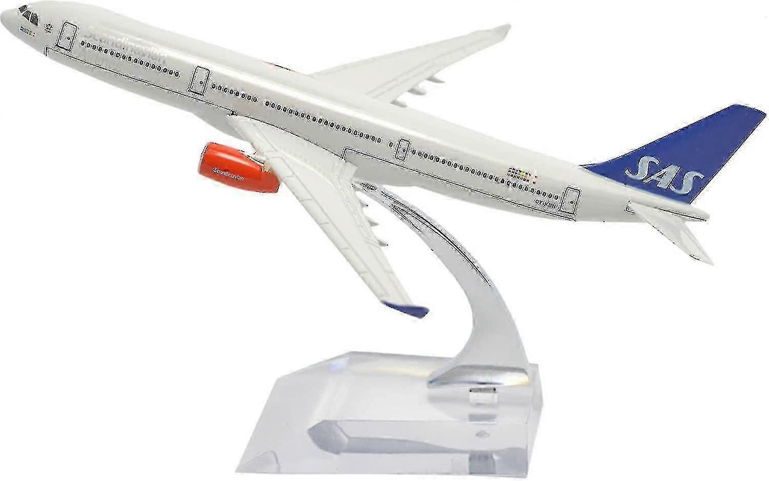 1:400 16cm Air Bus A330 Scandinavian Airlines Sas Metalen Vliegtuigmodel Vliegtuig Speelgoed Vliegtuigmodel 25-26