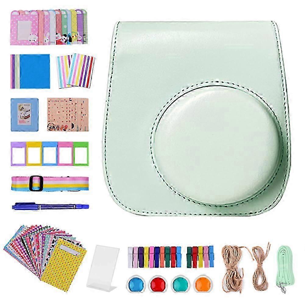 25-26 Accessories Kit for Fujifilm Instax Mini 12/11/9 Instant Camera Case, 12 in 1 Instant Camera Accessories Bundle