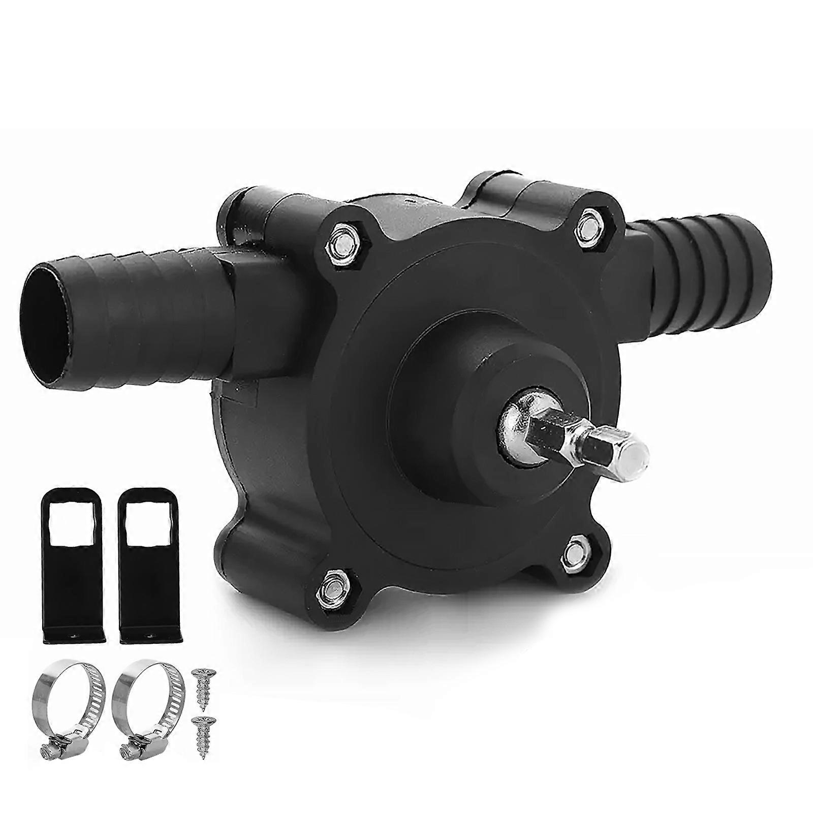 Self-Priming Drill Pump Attachment for Fluid Transfer with Hand Drill 1Set