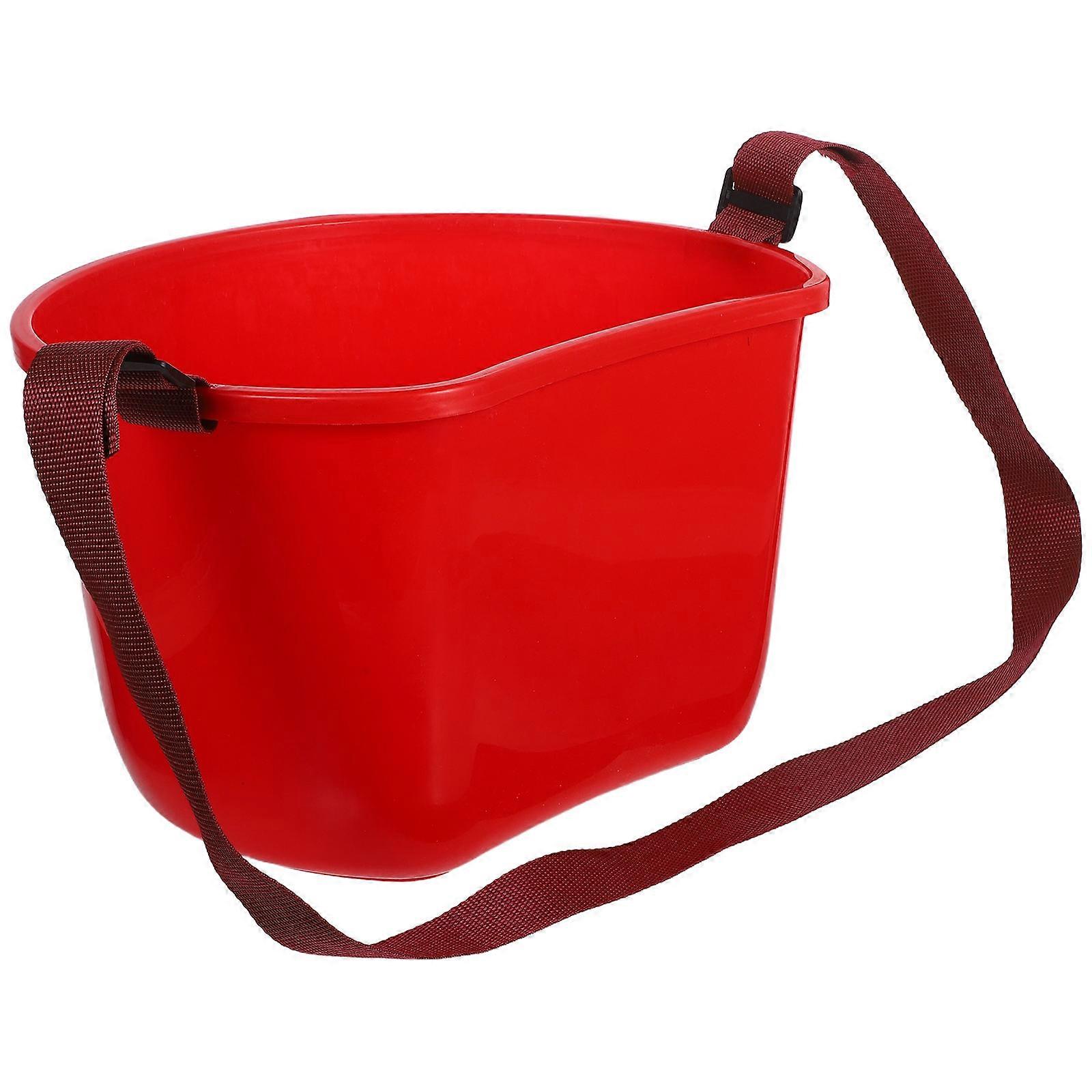 Red Garden Fruit Picking Bucket for Harvesting and Carrying Use