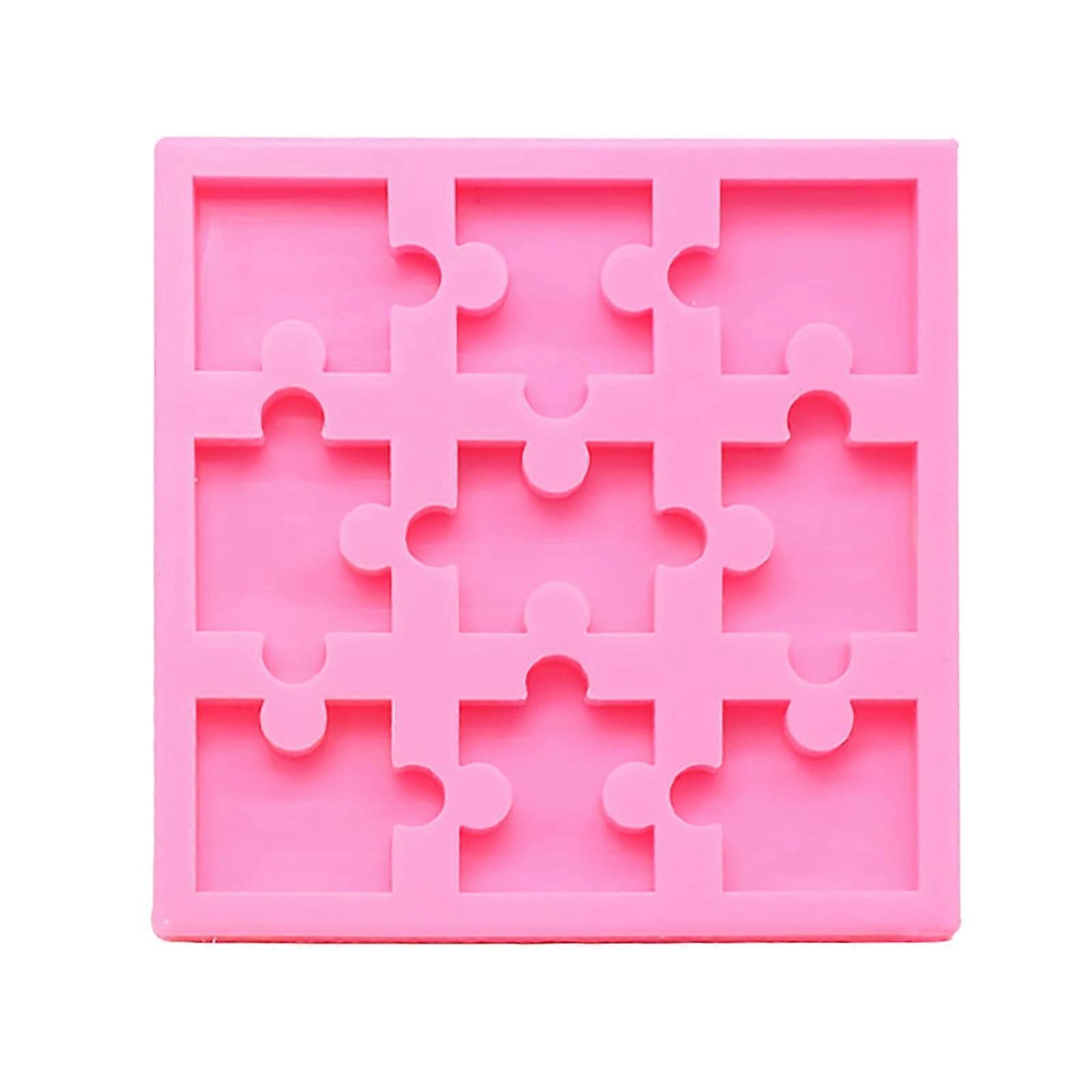 Puzzle Piece Silicone Molds compatible with chocolate, candy, gummy, jello, soap, resin, wax, crayon, ice cube tray for baking