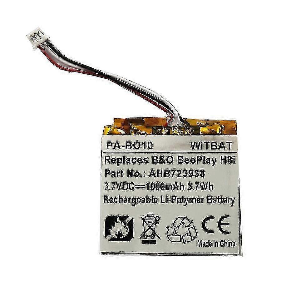 Suitable For Bang & Olufsen Beoplay Hx Bluetooth Headset Battery Ahb723938pct