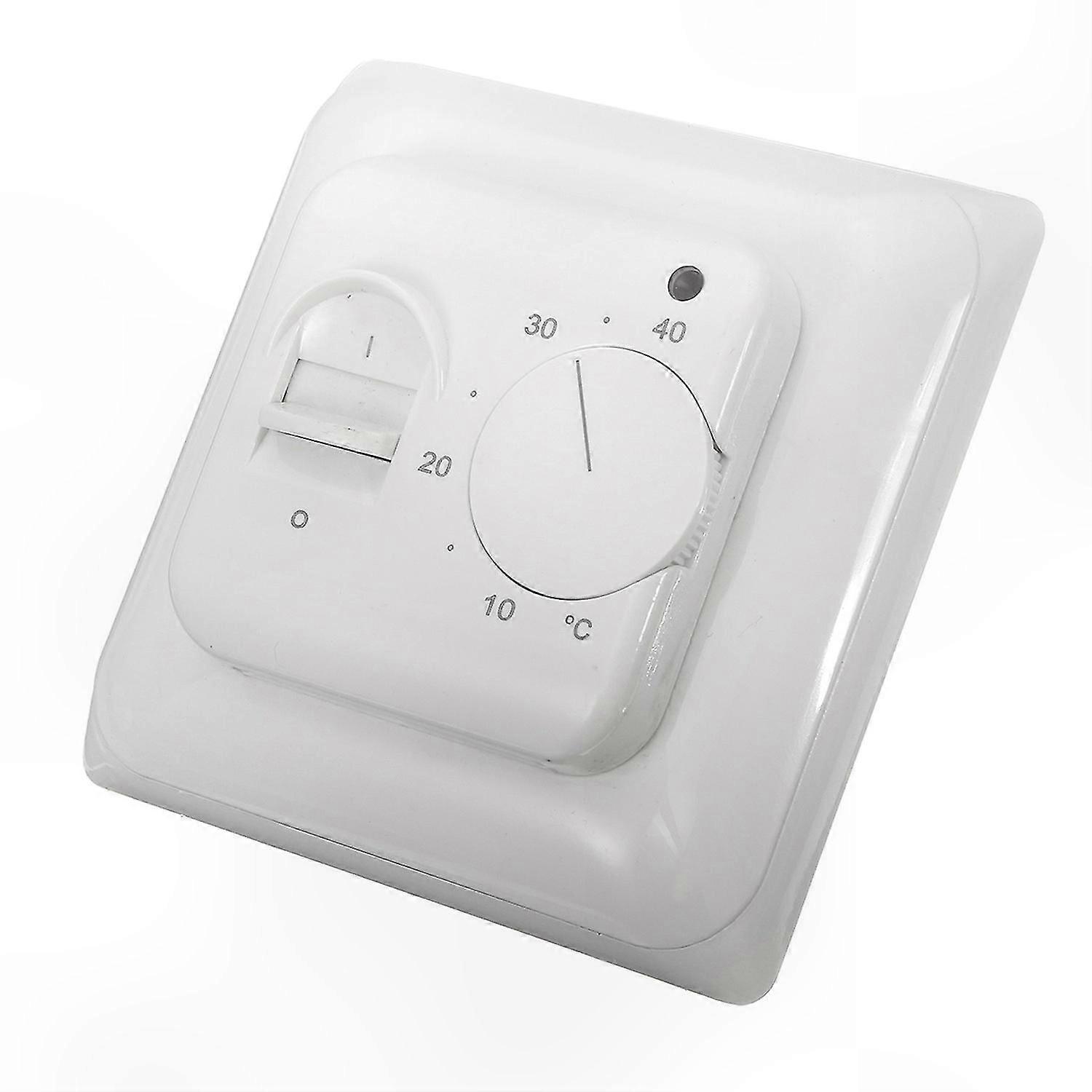 230V 16A Floor Heating Thermostat with Floor Sensor, Mechanical Temperature Control Switch