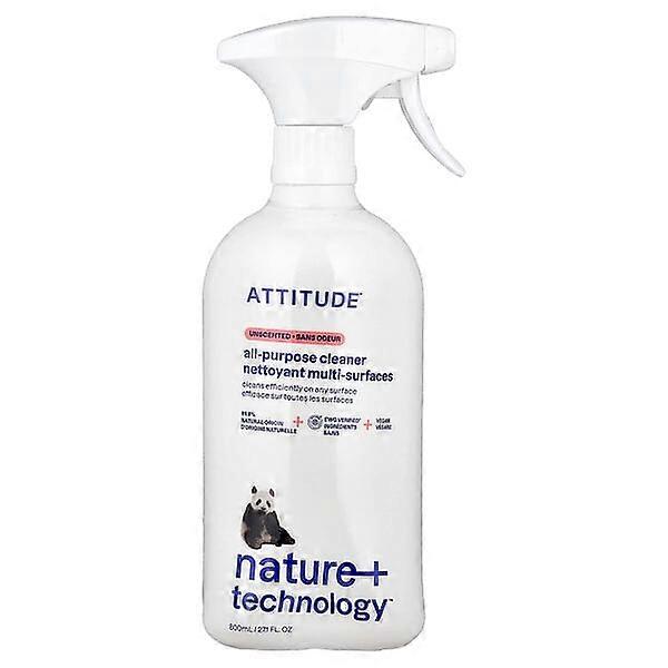 ATTITUDE, Nature + TechnologyÃÂ¢ÃÂÃÂ¢, All-Purpose Cleaner, Unscented, 27.1 fl oz ( 800 ml)