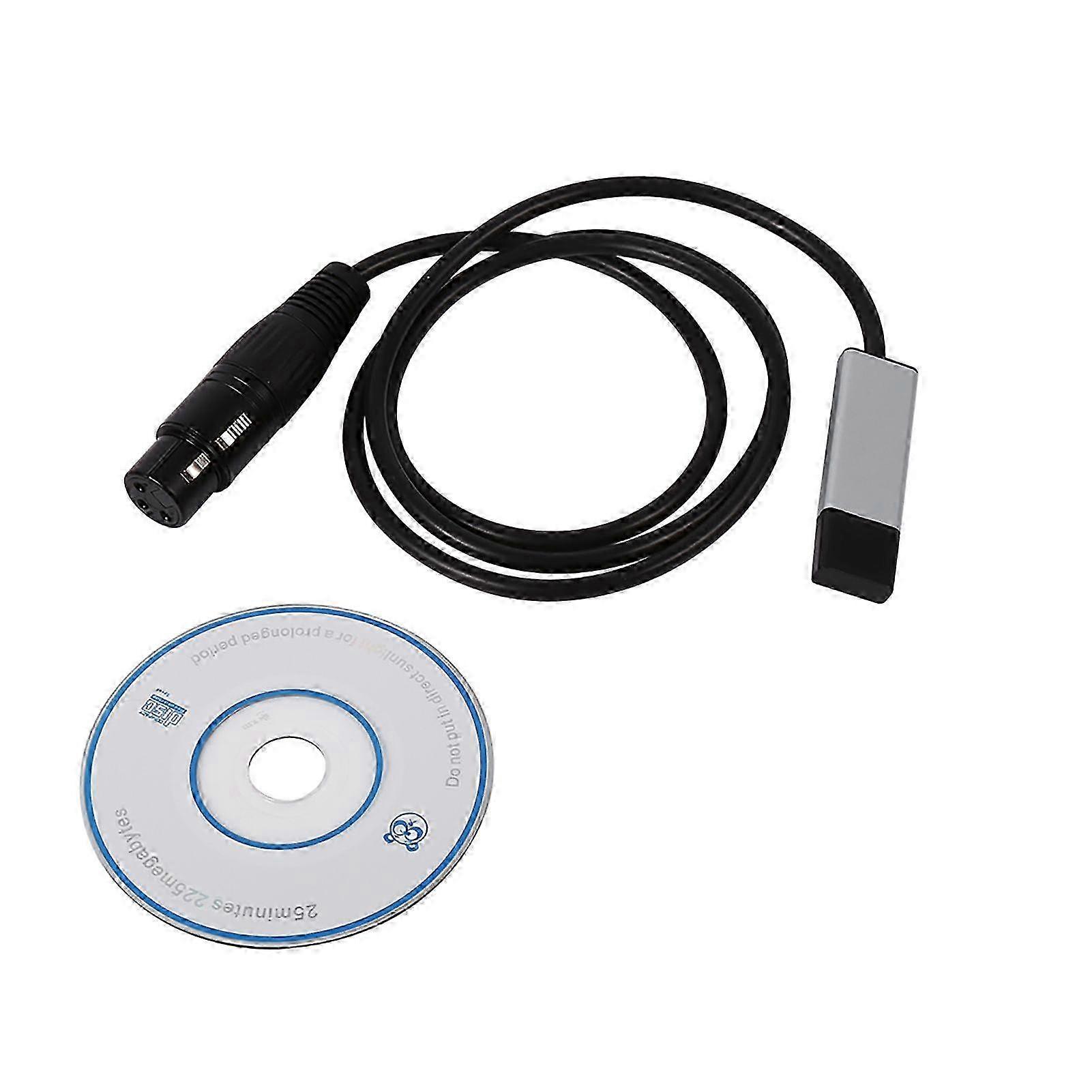 Mini USB to DMX Interface Adapter Controller DMX512 Computer Stage Lighting Controllers Dimmer