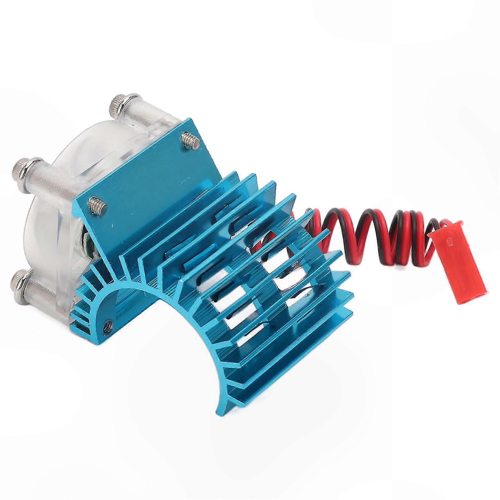 High-Speed Brushless Motor Cooling System with Blue Housing and RGB Lights for Enhanced Engine Performance