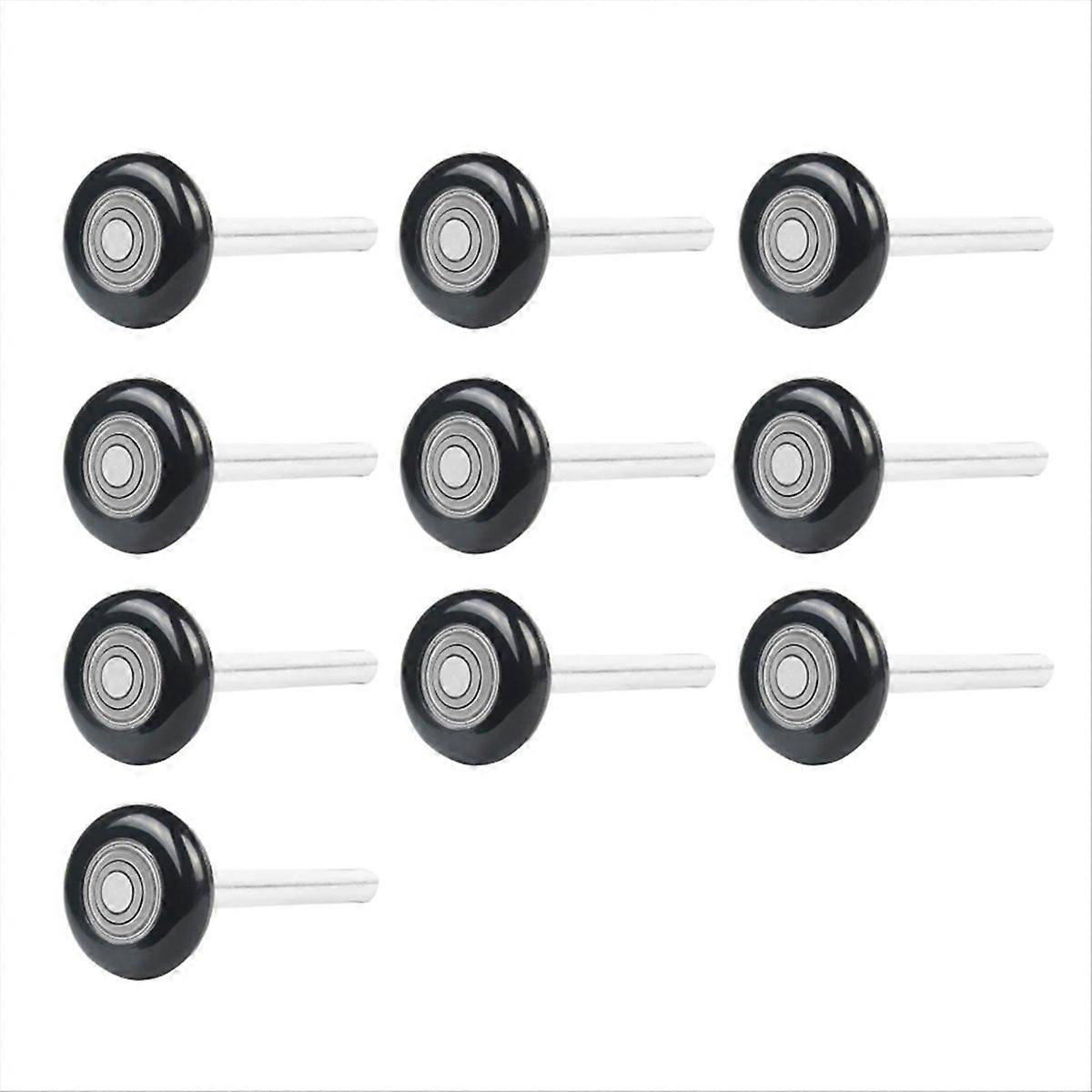 10 Pack Black 2inch Nylon Garage Door Roller 4inch Stem,