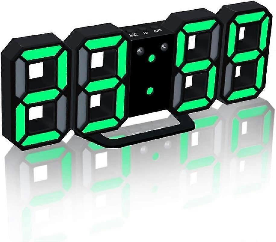 3d Led Digital Alarm Clock With 3 Adjustable Brightness Levels Dimmable Nightlight Snooze Function For Ho