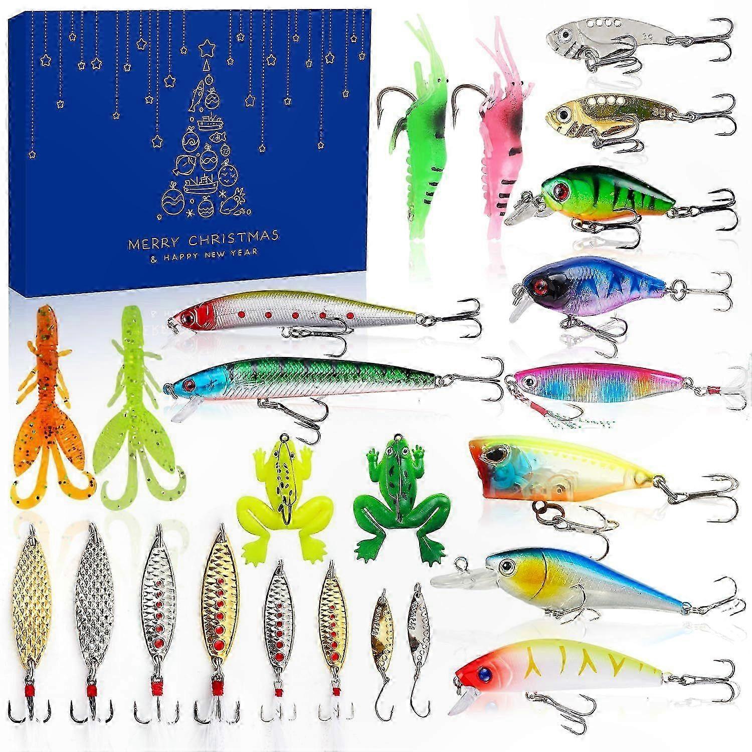 Fishing Lure Countdown Calendar for Christmas