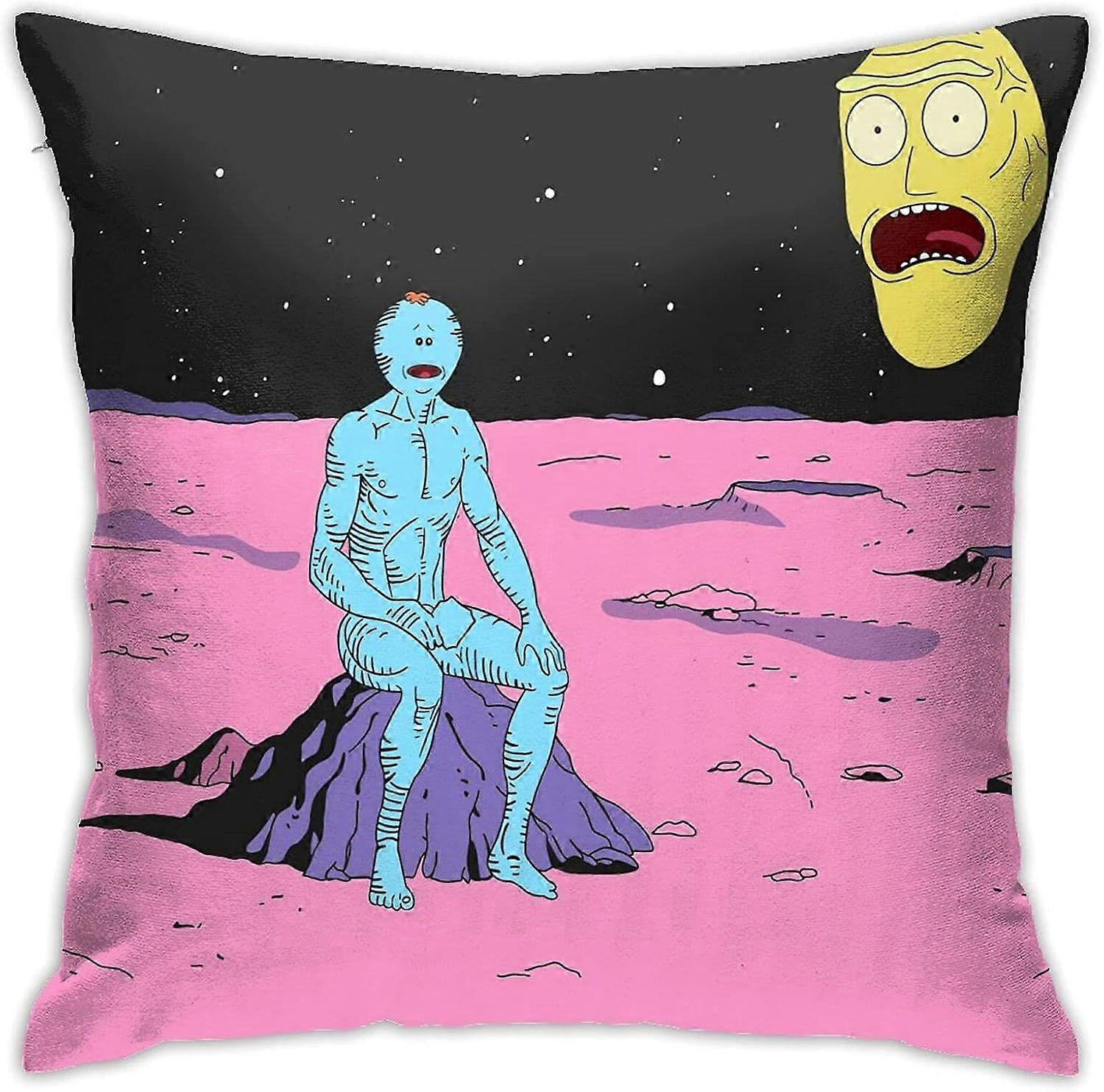 n380 Meeseeksと破壊スクエアスロー枕、装飾的な枕カバー、柔らかい枕カバー快適な枕カバーリビングルーム、ベッドルーム、COUクッションカバー