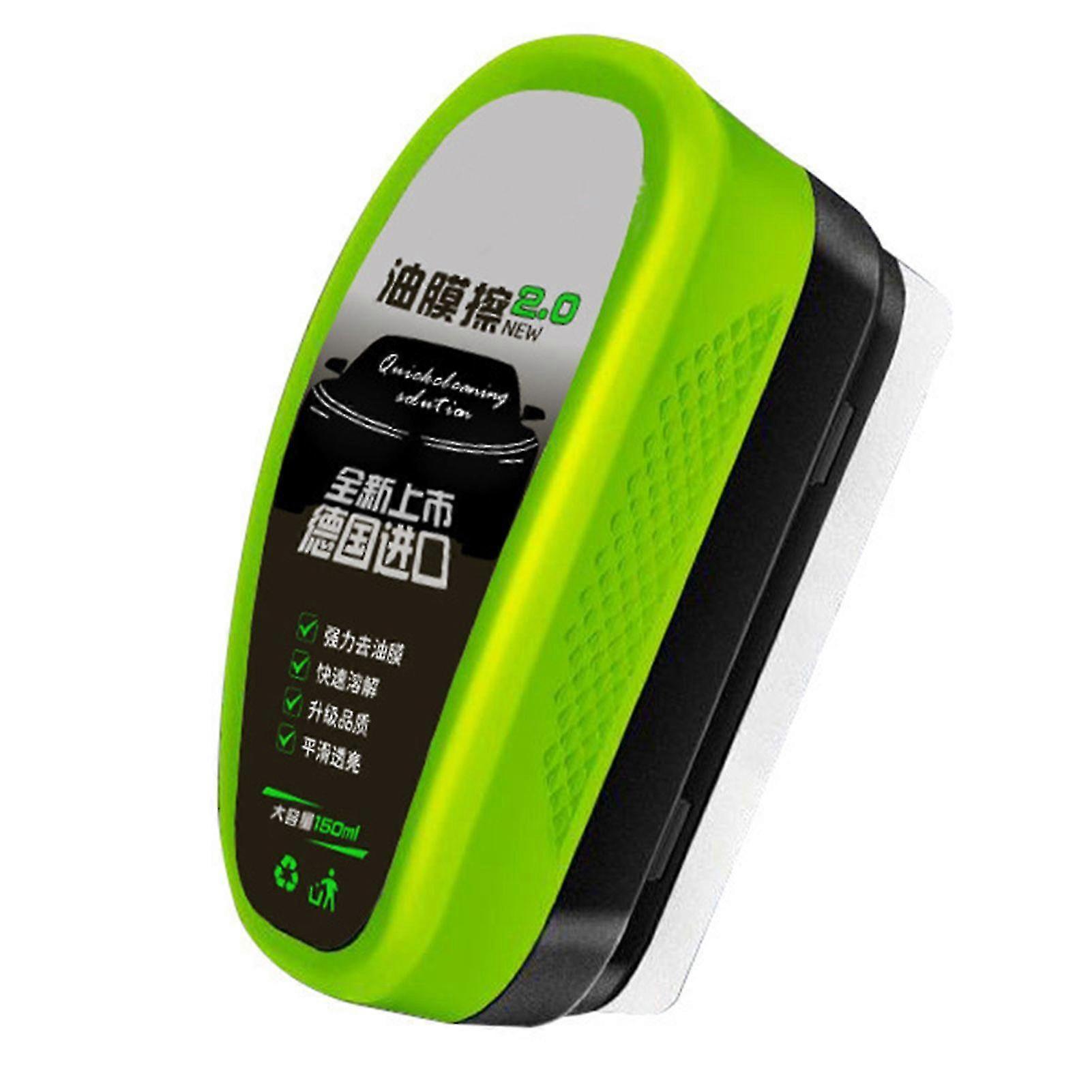 Clear Vision Car Glass Cleaner, Car Windshield Glass Cleaner, Effective Glass Oil Film Cleaning Brush