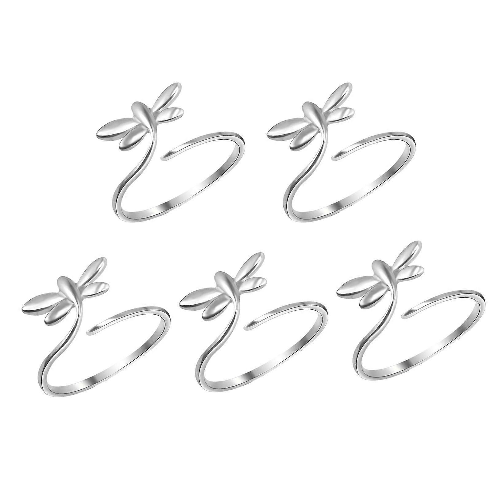 Begine Clearance Knitting Ring 5Pcs, Adjustable Crochet Loop Compatible with Knitting Accessories