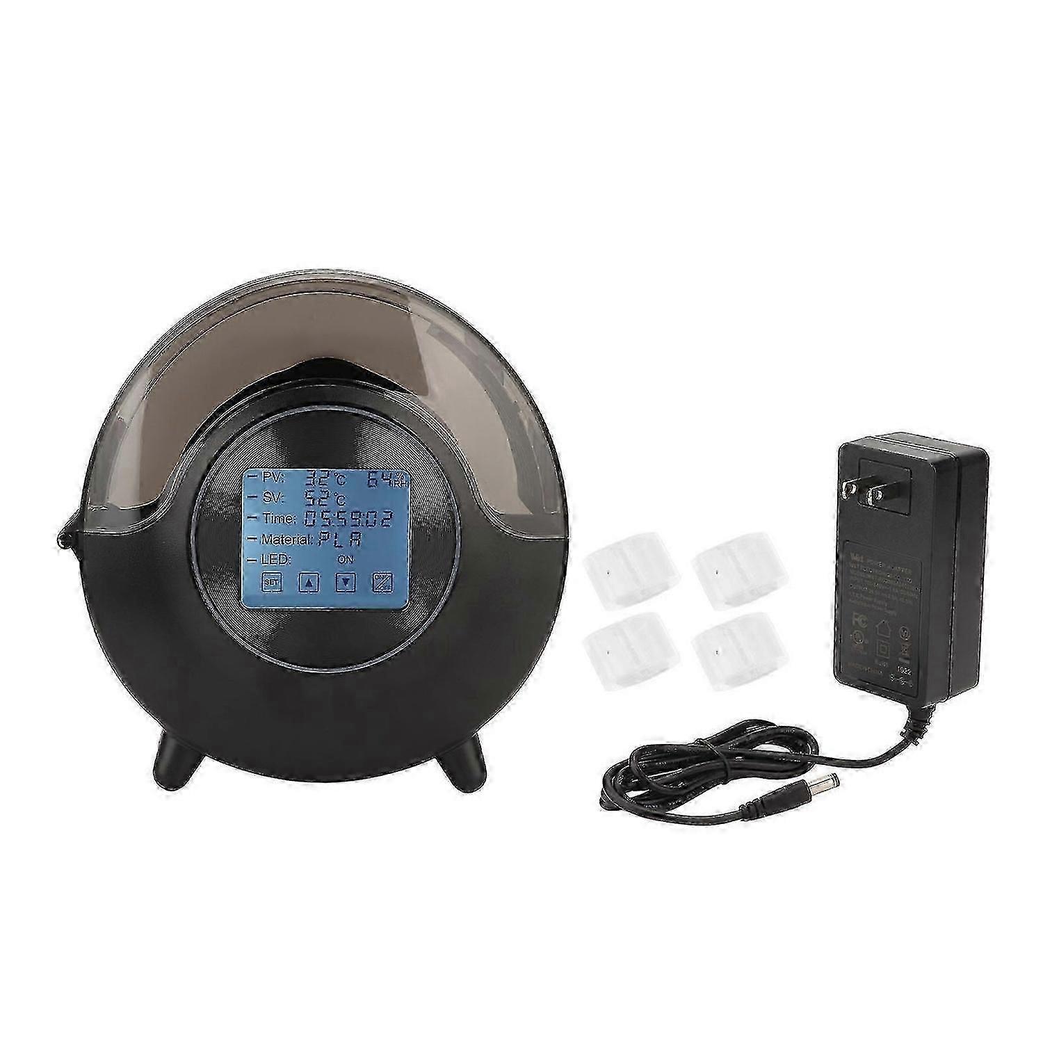 3D Printer Filament Dryer Box Touch Screen 360 Degree Heating Consumables Drying Box 100240V US Plug