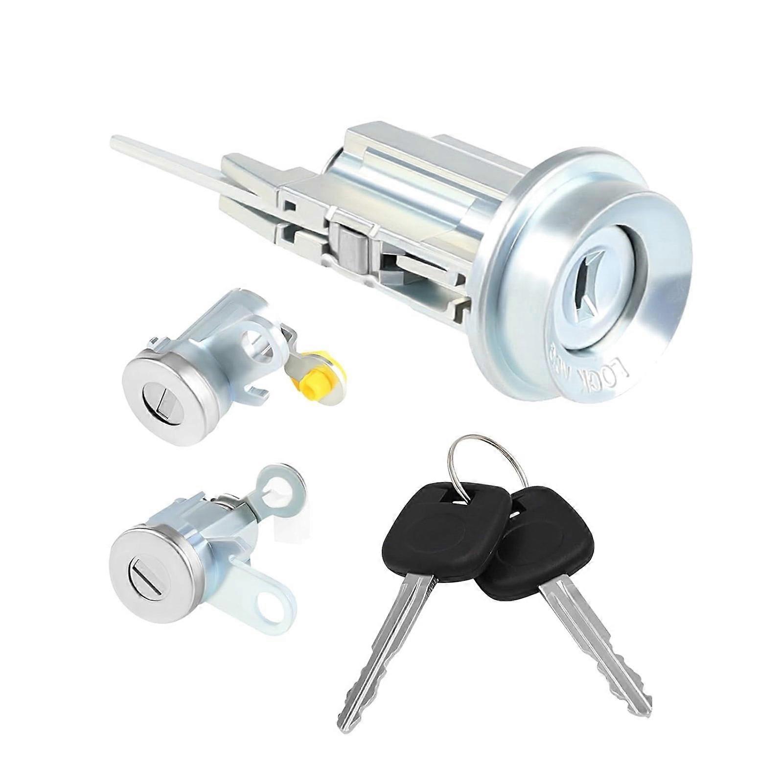 69005-35840 69051-35070 69051-04020 Replacement Part Ignition Switch Door Lock Cylinder with Keys for 1995-2004 Multicolor