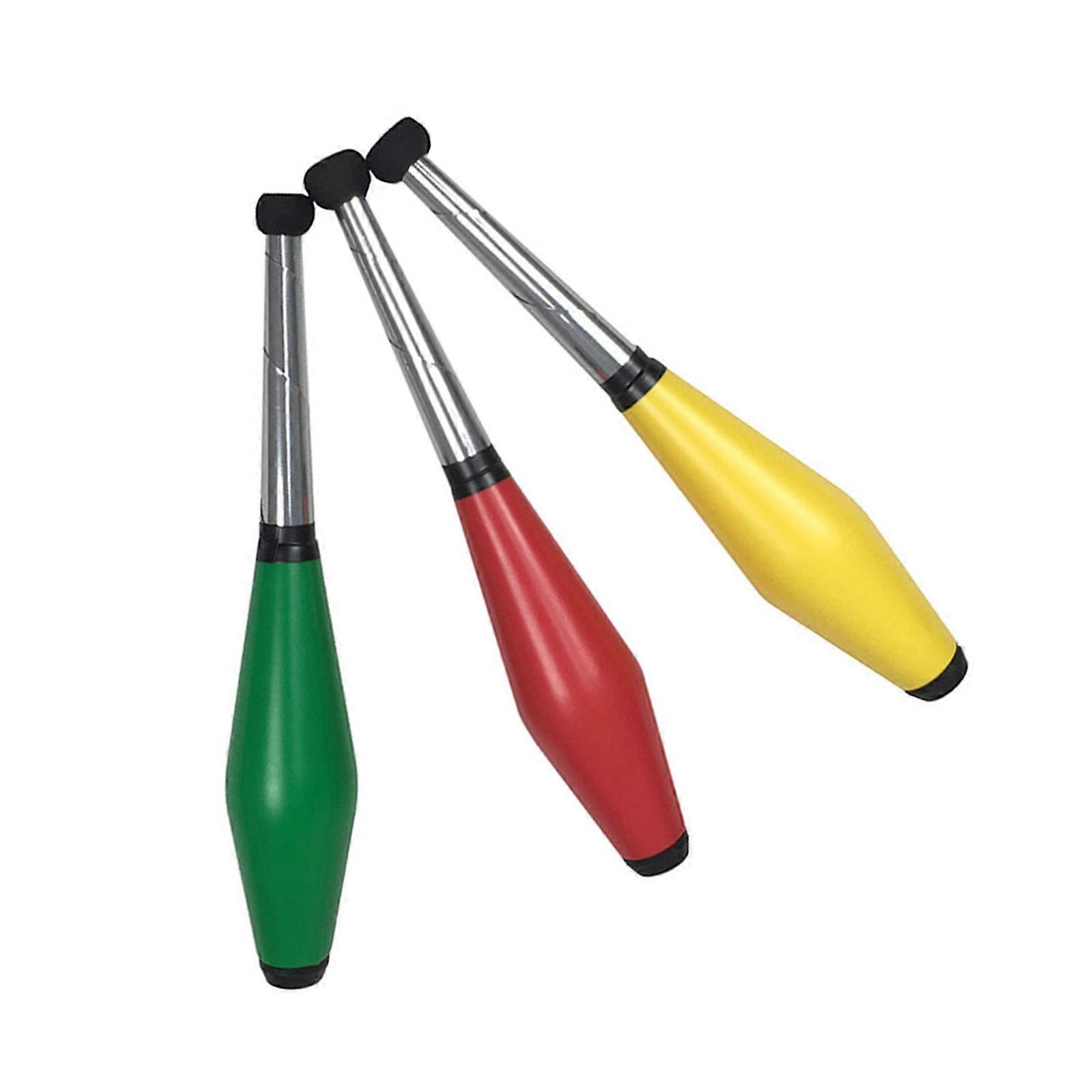 Juggling Stick Set of 3 Ultralight Juggling Stick Fine Motor Skill Training Circus Juggling Clubs Stage Juggling Kits Multicolor