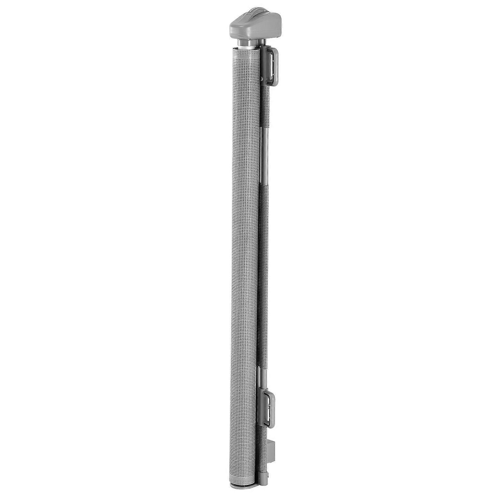Retractable Baby Gate, Extends to 1430 mm Wide, 795 mm Tall, with Security Lock, Gray