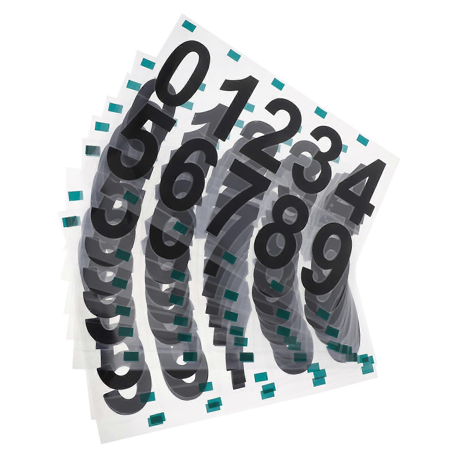Waterproof Reflective Number Stickers for Garage Numbers 10Sets