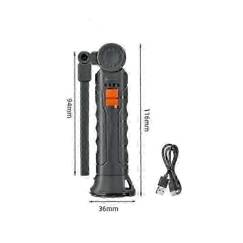 Portable Work Light With Magnetic Base Red Light Strong Flashlight Car Maintenance Work Light 2025