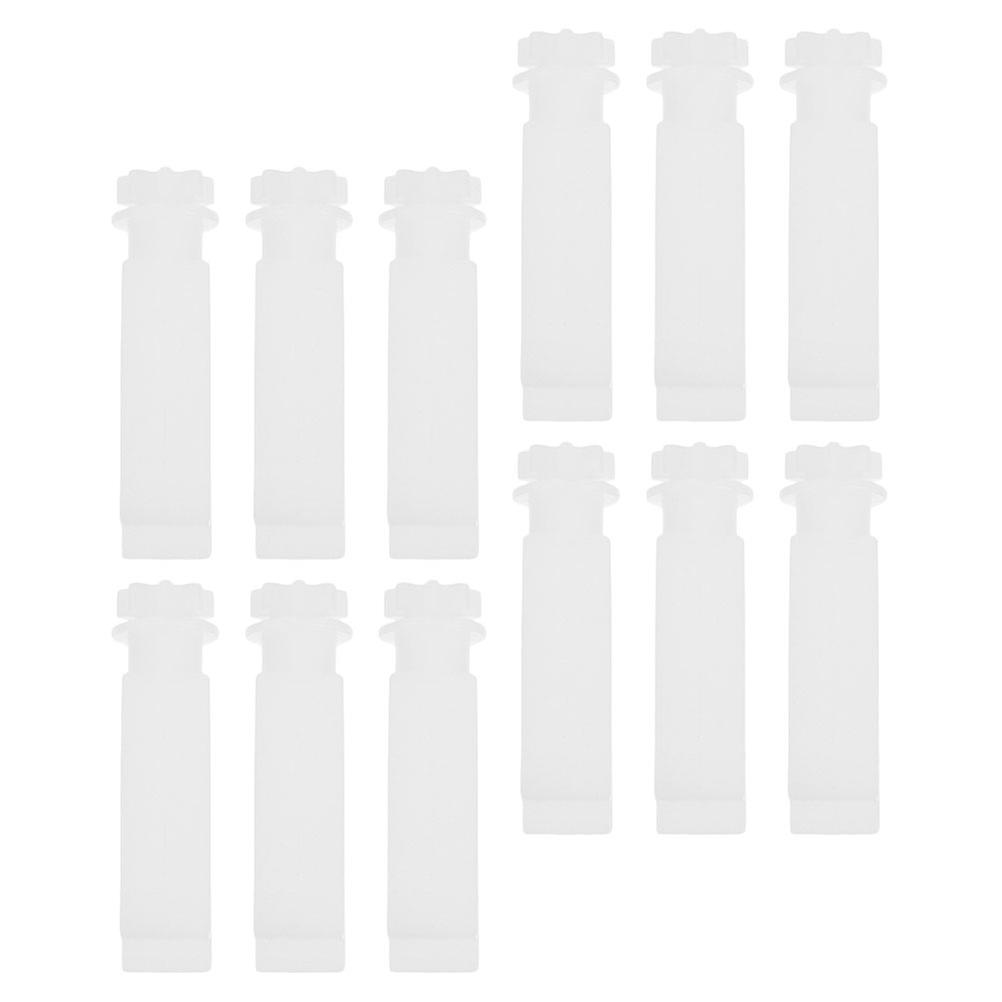 Window Blind Vertical Stem Replacement for Carrier 12Pcs White PVC