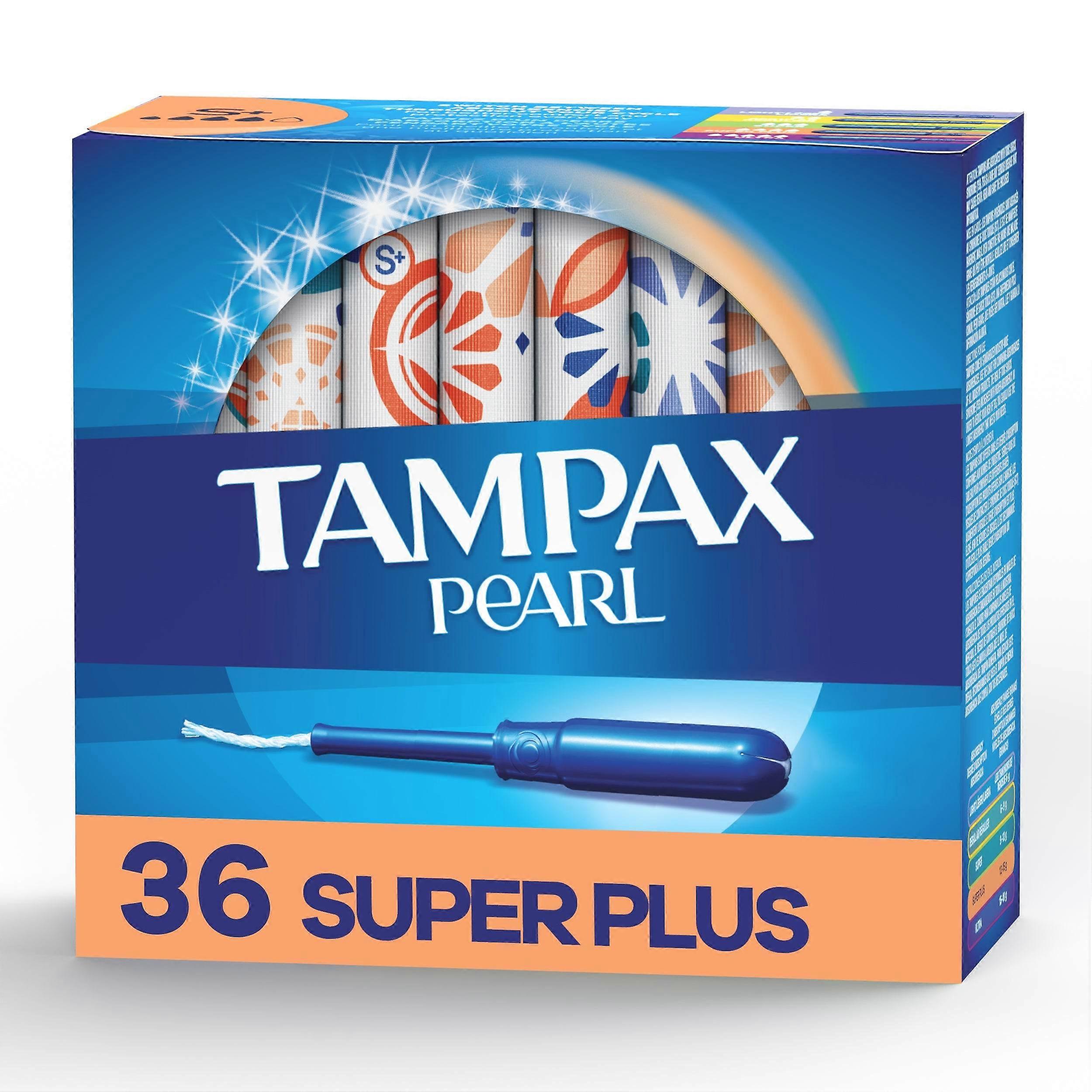 Tampax 珍珠卫生棉条 Super Plus 吸水性，无味，36 片
