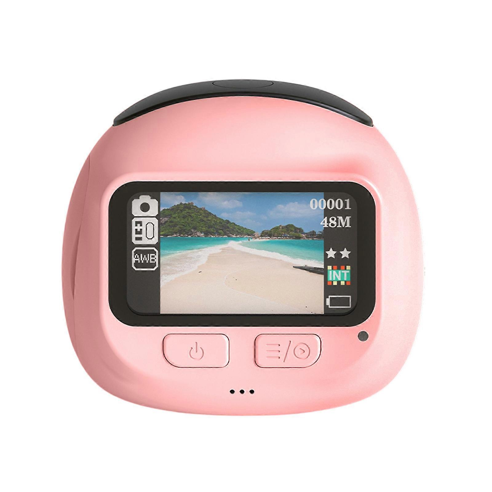 720P Rose Transportable Camera With Constructed In Creative Overlays Simple Tap Action Perfect Teenage School Tasks Multicolor