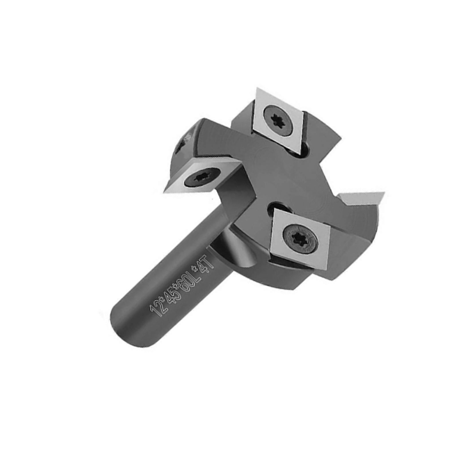 Interchangeable 4 Edged Router Bit Precise Cutting Tool For Hardwood And Composite Materials Shaping Furniture Making  Silver