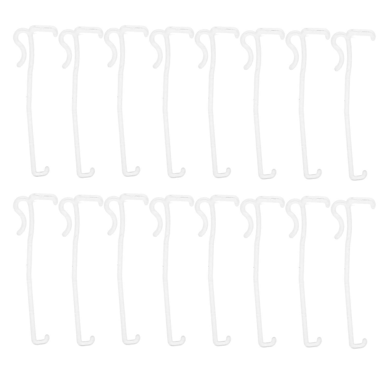 Transparent Plastic Valance Clips for Window Shades 30Pcs for Blind Retainer