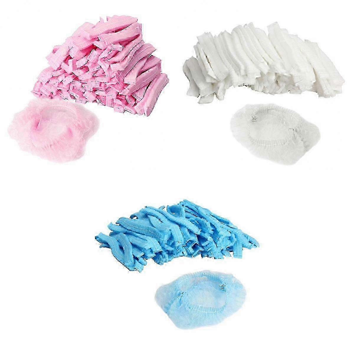 300pcs Disposable Hair Nets Shower Dustproof Bouffant Elasticated Tanning