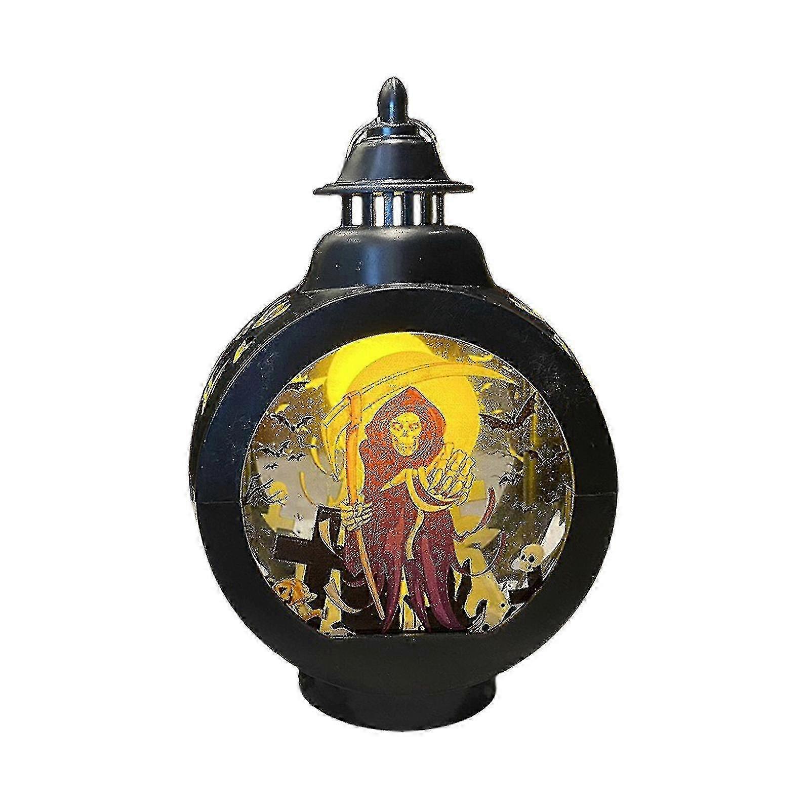 Portable Halloween Lantern - Mini LED Light for Indoor Outdoor Use