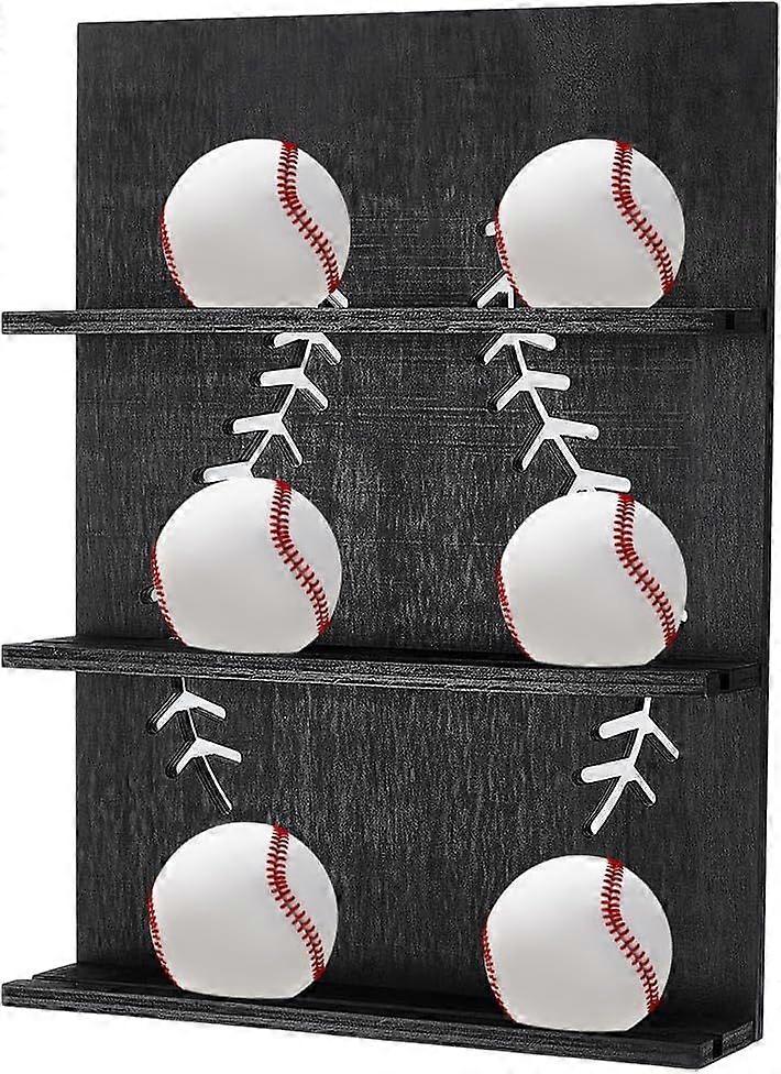 Baseball Trading Card Shelf 30cm Baseball Card Display Stands Black Rectangle Trading Card Display Frame Wall Mount Sports Card Display for Sports Tra