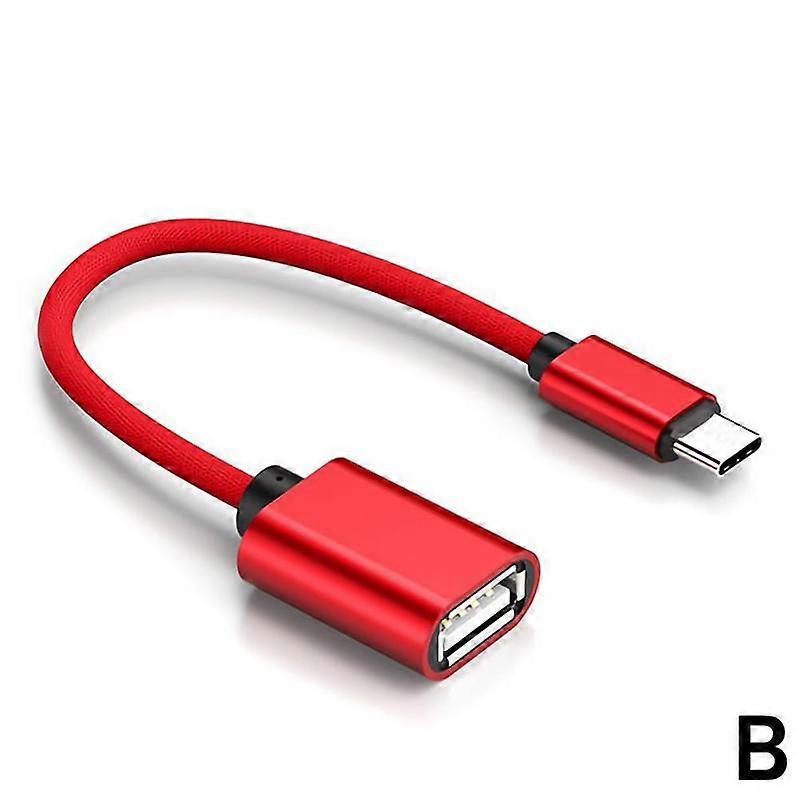 Glossy Type-C OTG Cable USB 3.1 10Gbps Data Transfer Fast Charging Reversible Connector For Smartphone Tablet PC Connect Keyboard Mouse U Disk