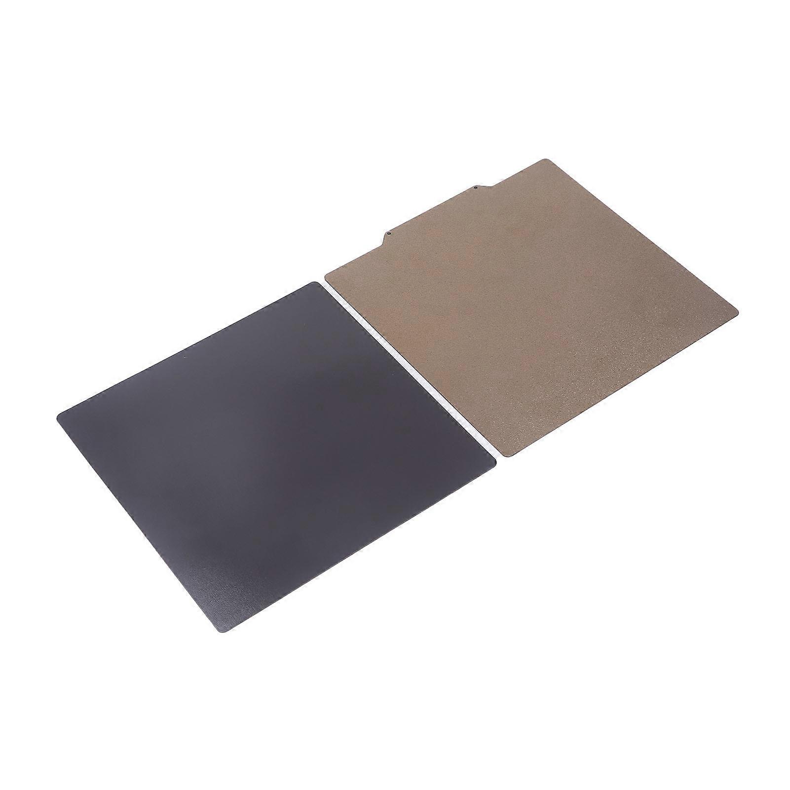 Smooth Carbon Fiber Style 3D Printer Double Print Bed with Spring Steel Magnetic Build Plate, PET Textured PEI