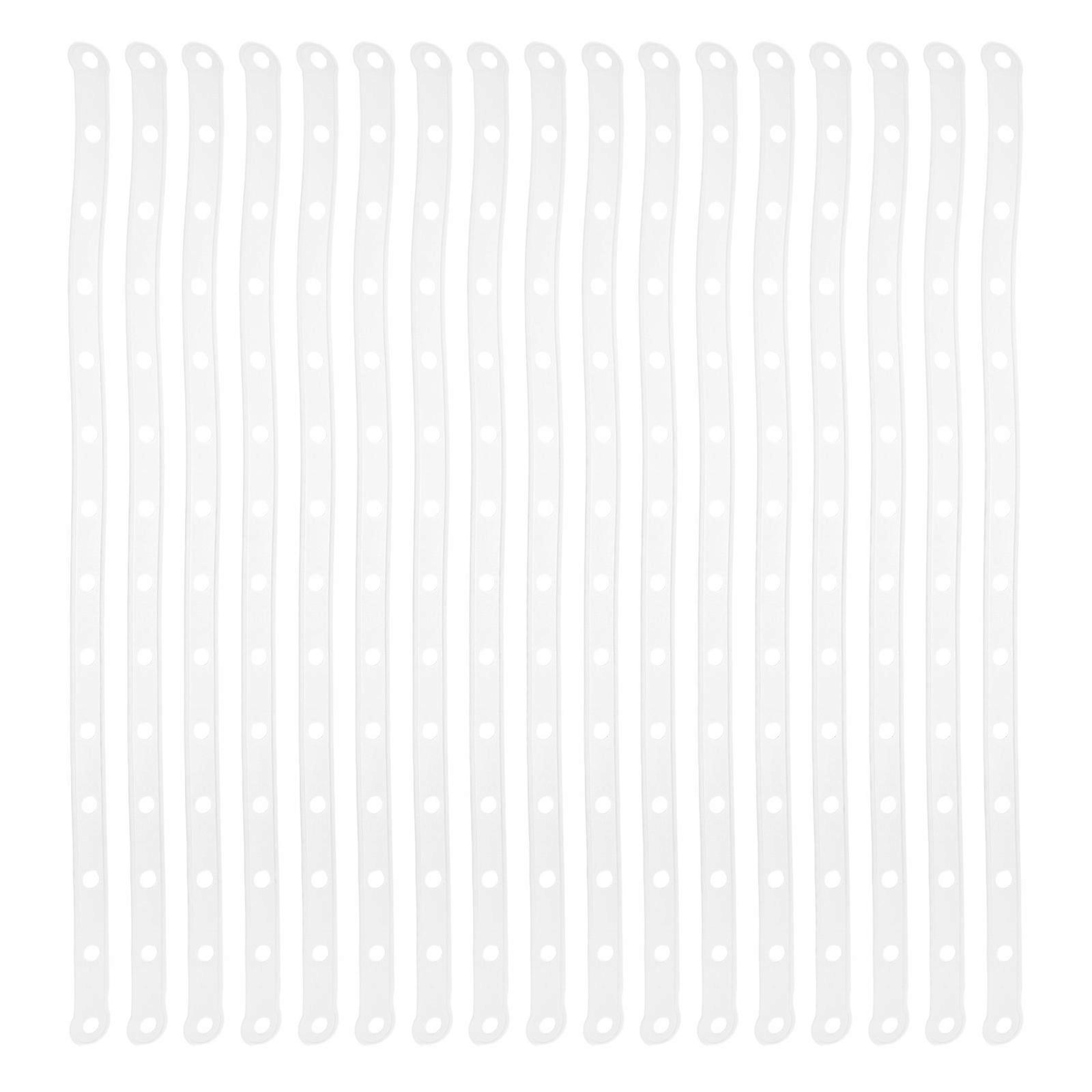 Clothes Rack Display Strips Plastic Hanger Connectors for Clothes 30Pcs