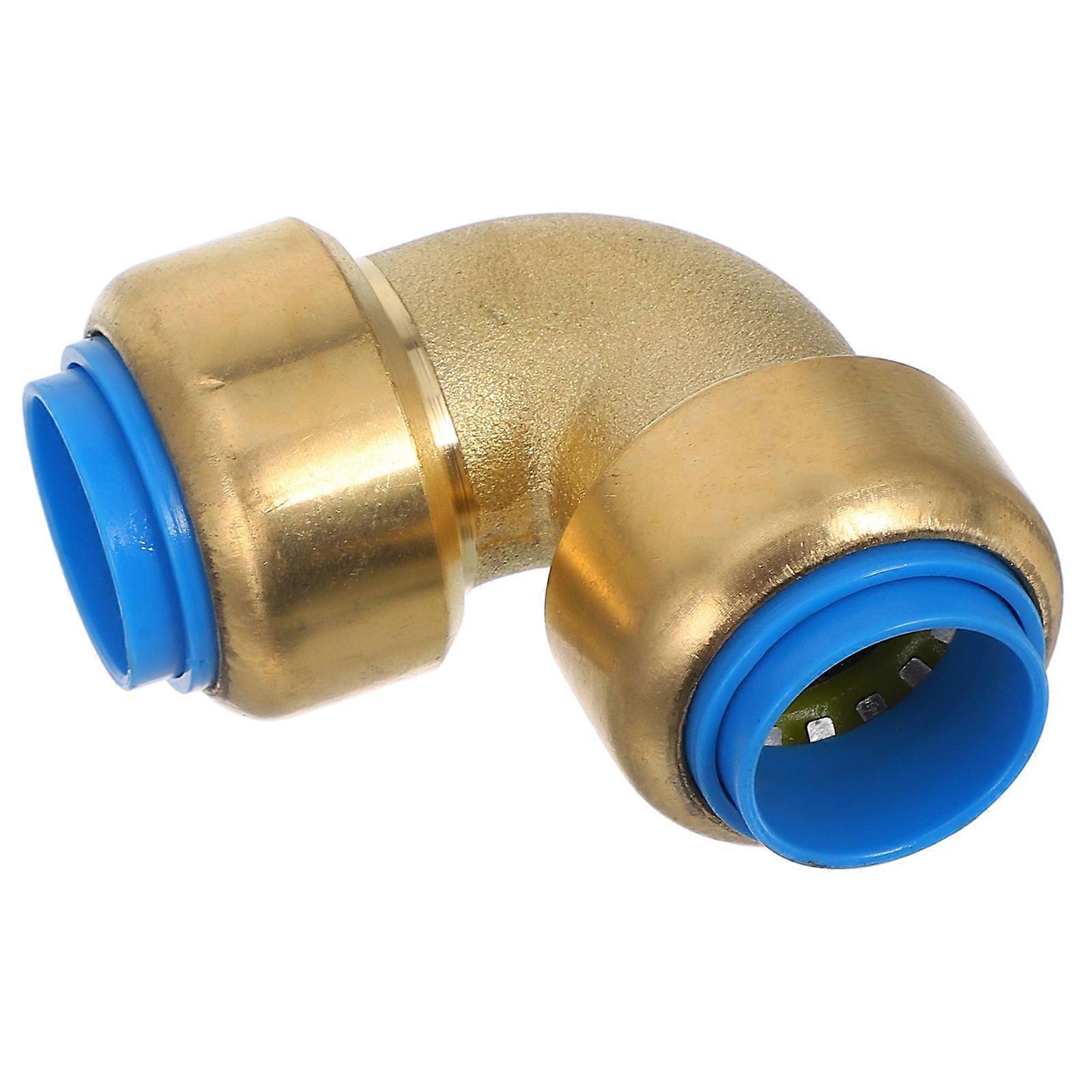 Push to Connect Brass Elbow 90 Degree Plumbing Fitting Copper