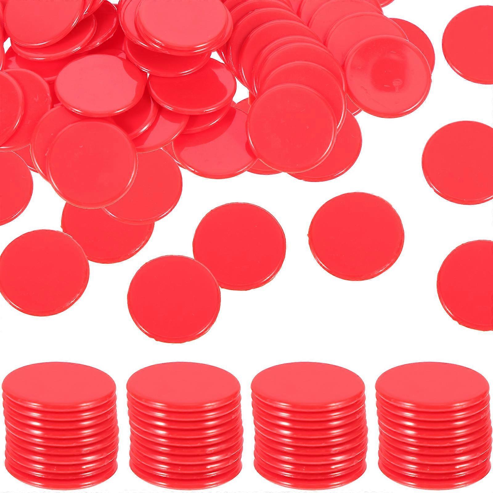 100pcs Bingo Counting Chips Game Counting Pieces Bingo Markers Gambling Game Counters