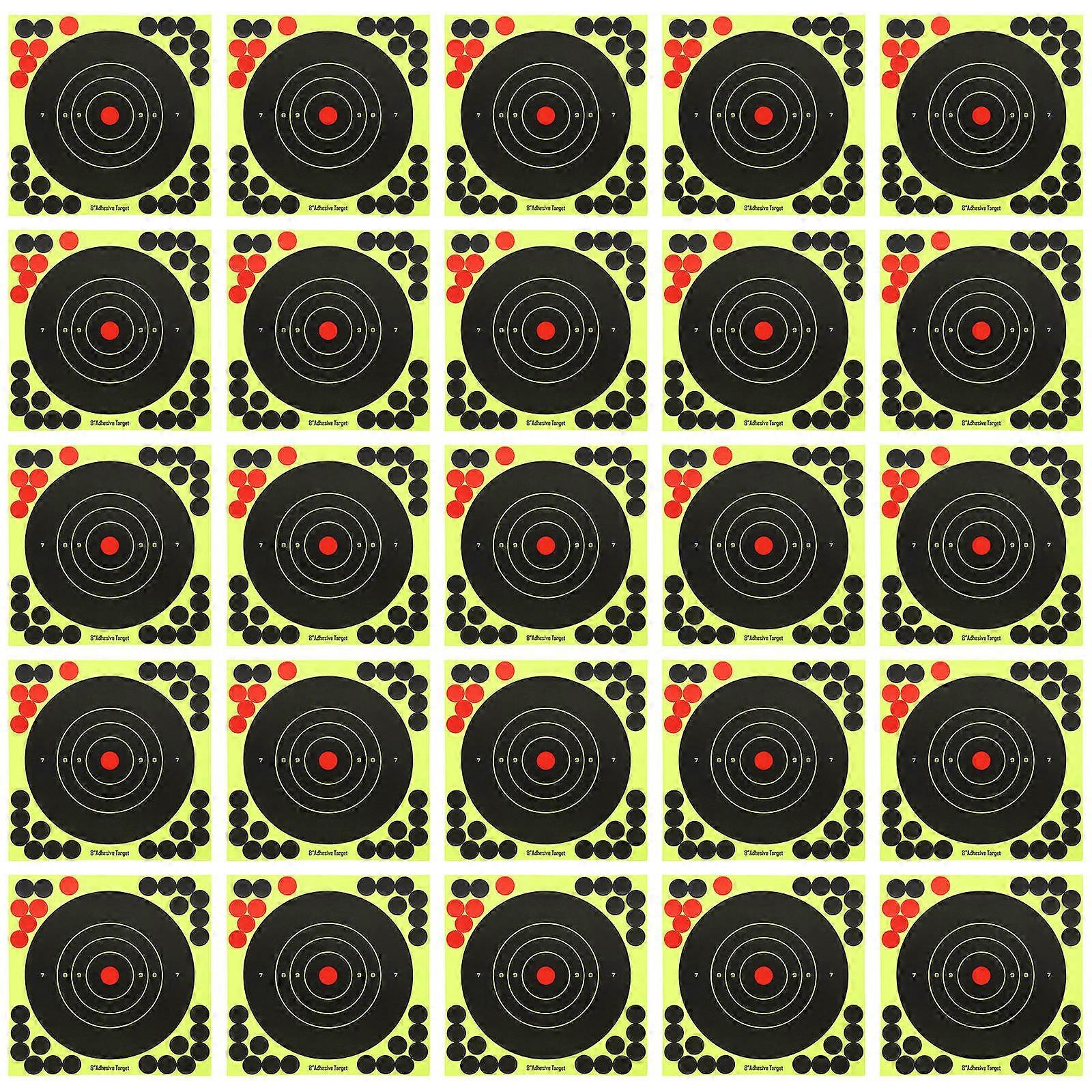 50Pcs Paper Fluorescent Stickers for Target Shooting Practice