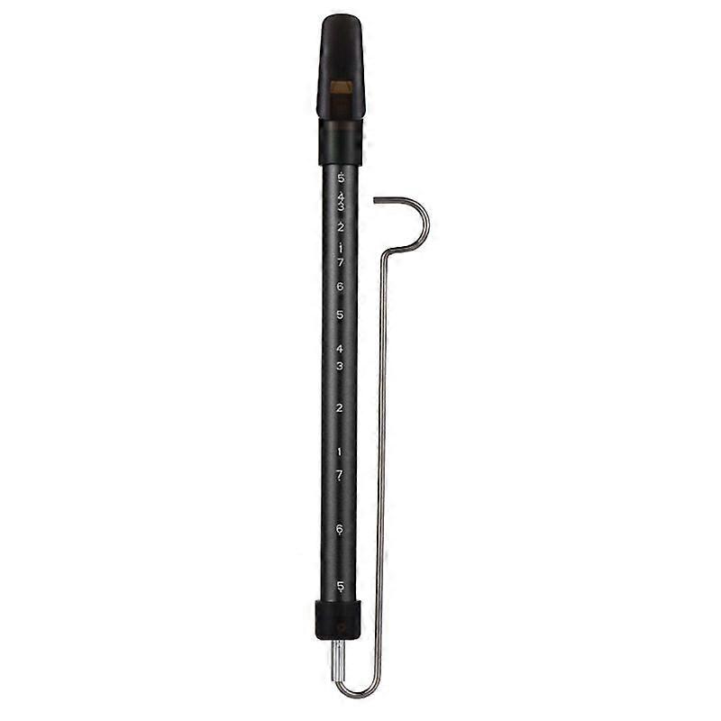 Metal Slide Whistle Scale Sliding Flute (Black)