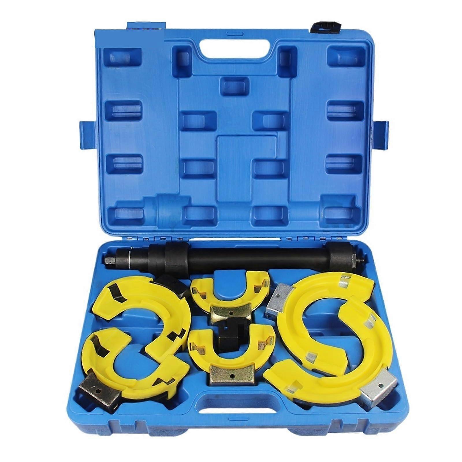 Universal Coil Spring Compressor Kit with Quick Release and MultiAngle Strut Removal Tool